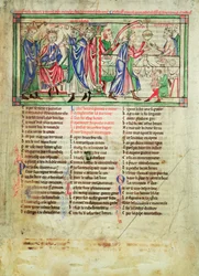 Fol. 3 : Le couronnement du fils du roi Henri II, également prénommé Henri, par Roger de Pont-l